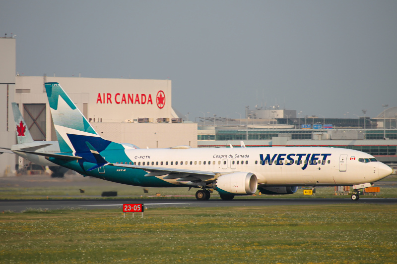 Photo of C-FCTK - WestJet Boeing 737 MAX 8 at YYZ on AeroXplorer Aviation Database