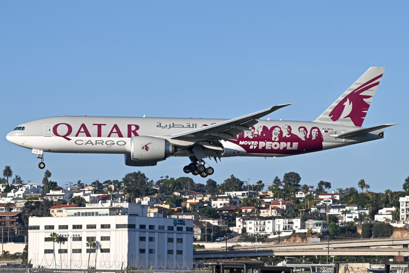 Photo of A7-BFG - Qatar Air Cargo Boeing 777-F at SAN on AeroXplorer Aviation Database