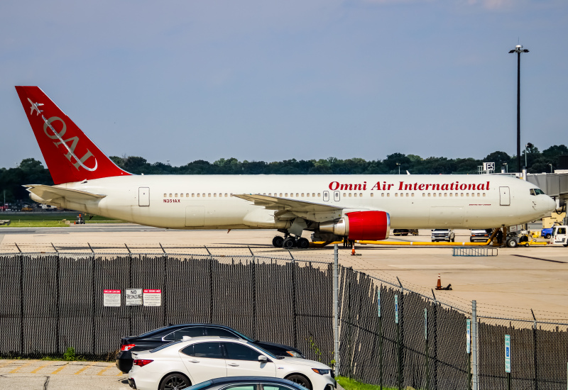 Photo of N351AX - Omni Air International Boeing 767-300ER at BWI on AeroXplorer Aviation Database