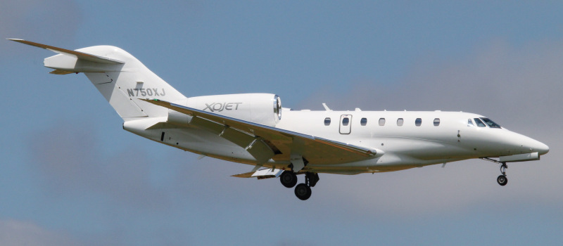 Photo of N750XJ - XoJet Cessna Citation 750 â€œXâ€ at LNS on AeroXplorer Aviation Database