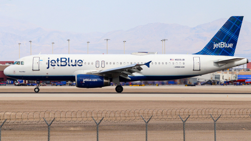 Photo of N509JB - JetBlue Airways Airbus A320 at LAS on AeroXplorer Aviation Database