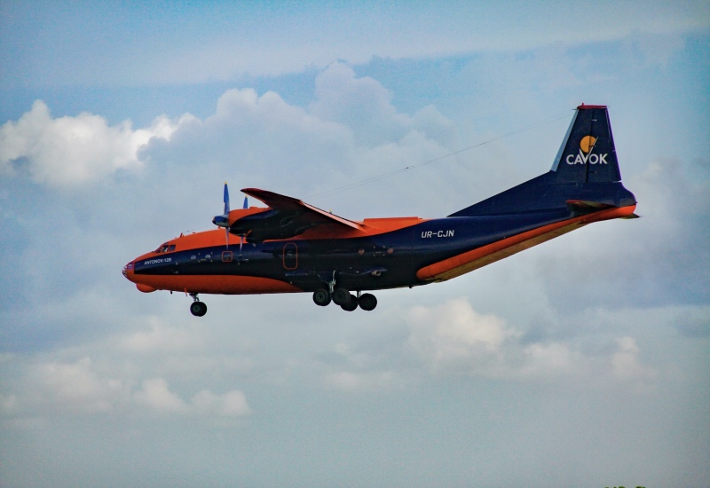 Photo of UR-CJN - Cavok Airlines Antonov An-12 at IAH on AeroXplorer Aviation Database