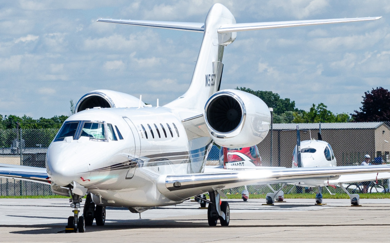 Photo of N515CX - PRIVATE Cessna Citation 750 X at OSH on AeroXplorer Aviation Database