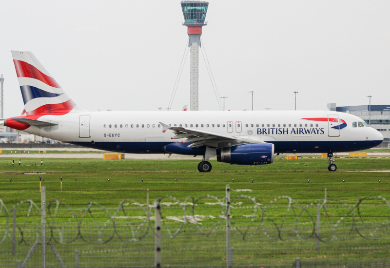 Photo of G-EUYC - British Airways Airbus A320 at LHR on AeroXplorer Aviation Database