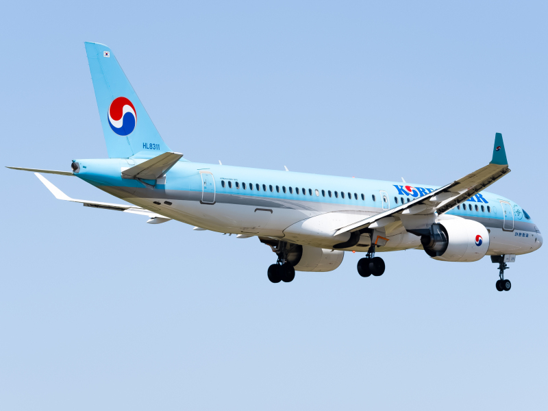Photo of HL8311 - Korean Air Airbus A220-300 at PUS on AeroXplorer Aviation Database