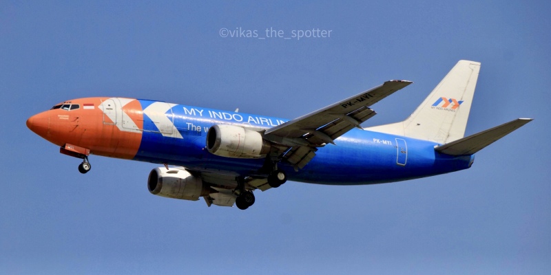 Photo of PK-MYI - My Indo Airlines Boeing 737-300 at SIN on AeroXplorer Aviation Database