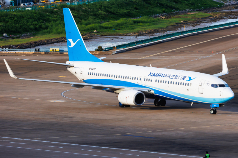 Photo of B-6487 - Xiamen Air Boeing 737-800 at MFM on AeroXplorer Aviation Database