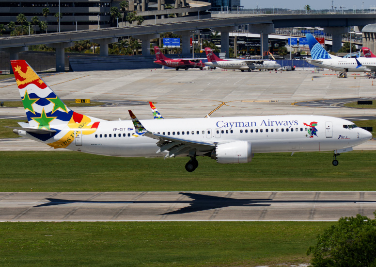 Photo of VP-CIY - Cayman Airways Boeing 737 MAX 8 at TPA on AeroXplorer Aviation Database