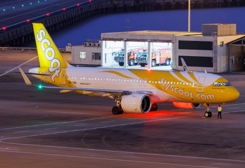 Photo of 9V-TNE - Scoot Airbus A320NEO at MFM on AeroXplorer Aviation Database