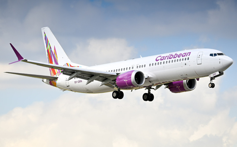 Photo of 9Y-GRN - Caribbean Airlines Boeing 737 MAX 8 at MIA on AeroXplorer Aviation Database