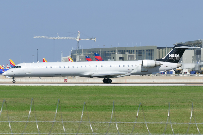 Photo of N914FJ - Mesa Airlines Mitsubishi CRJ-900 at AUS on AeroXplorer Aviation Database