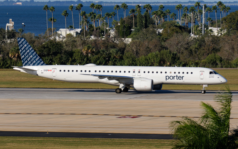 Photo of C-GKQP - Porter Airlines embraer E195-E2 at TPA on AeroXplorer Aviation Database