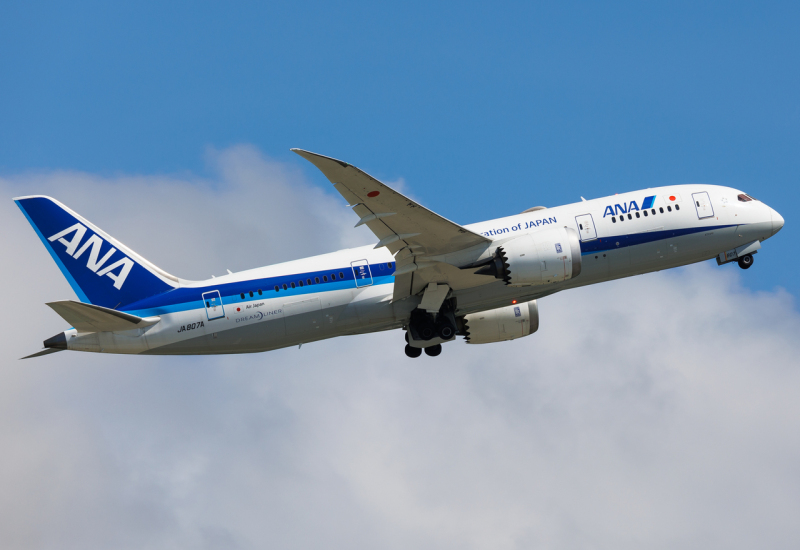 Photo of JA807A - All Nippon Airways Boeing 787-8 at HKG on AeroXplorer Aviation Database