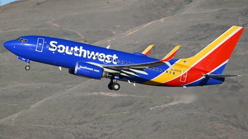 Photo of N7887A - Southwest Airlines Boeing 737-700 at RNO on AeroXplorer Aviation Database