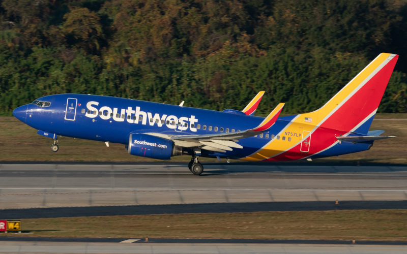 Photo of N757LV - Southwest Airlines Boeing 737-700 at TPA  on AeroXplorer Aviation Database