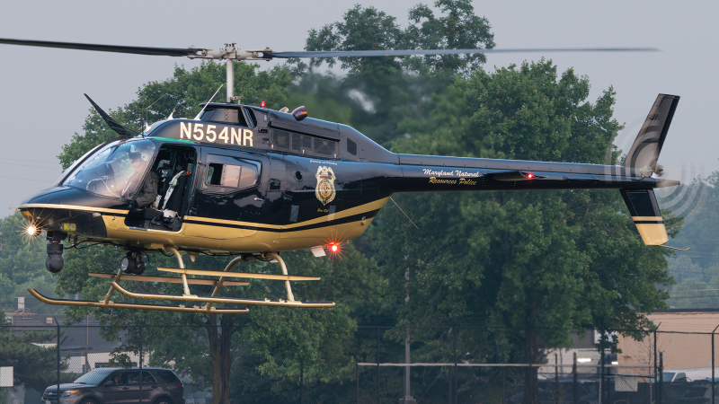 Photo of N554NR - Maryland Natural Resources Police Department Bell OH-58 Kiowa at CGS on AeroXplorer Aviation Database