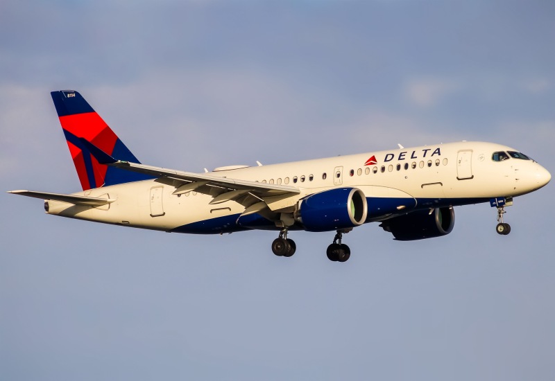 Photo of N114DU - Delta Airlines Airbus A220-100 at DCA on AeroXplorer Aviation Database