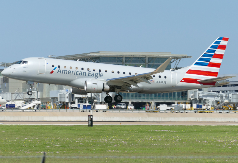 Photo of N310JZ - American Eagle Embraer E175 at AUS on AeroXplorer Aviation Database
