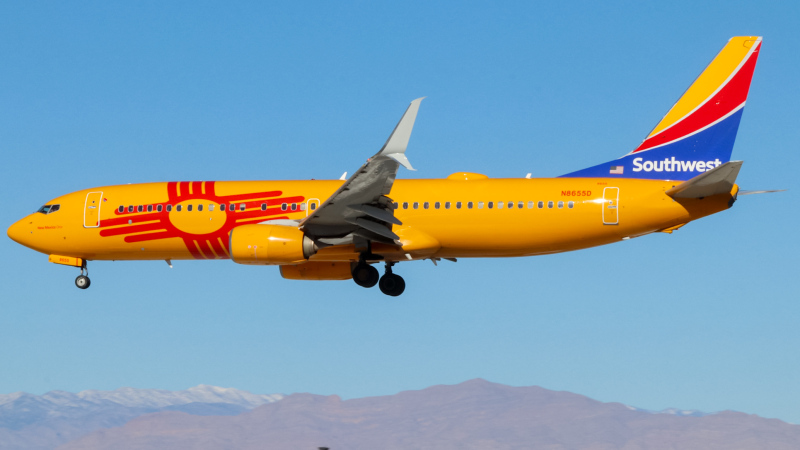 Photo of N8655D - Southwest Airlines Boring 737-800 at LAS on AeroXplorer Aviation Database