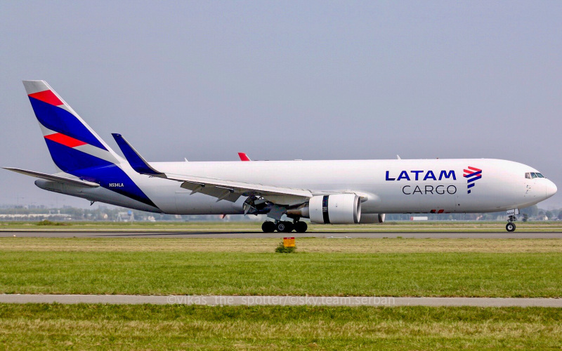 Photo of N534LA - LATAM Boeing 767-300F at AMS on AeroXplorer Aviation Database