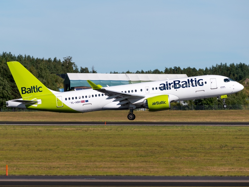 Photo of YL-ABH - Air Baltic Airbus A220-300 at ARN on AeroXplorer Aviation Database
