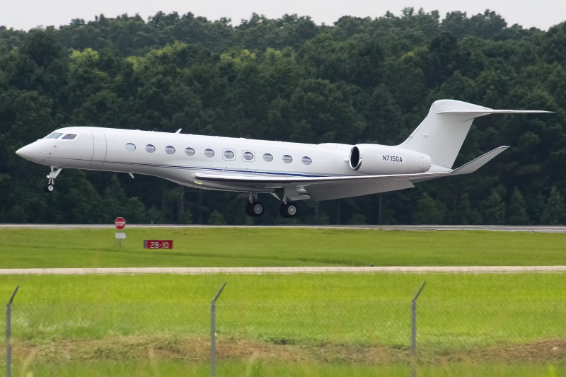 Photo of N715GA - PRIVATE  Gulfstream G700 at SAV on AeroXplorer Aviation Database
