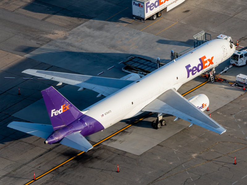 Photo of N784FD - FedEx Boeing 757-200F at PVD on AeroXplorer Aviation Database