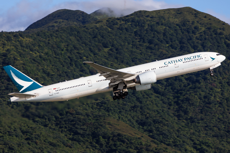 Photo of B-HNR - Cathay Pacific Boeing 777-300ER at HKG on AeroXplorer Aviation Database