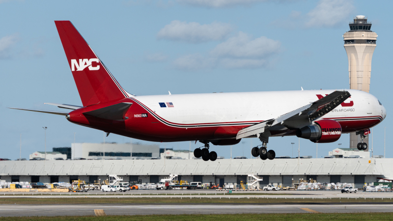 Photo of N563WA - Northen Air Cargo Boeing 767-300F at MIA on AeroXplorer Aviation Database