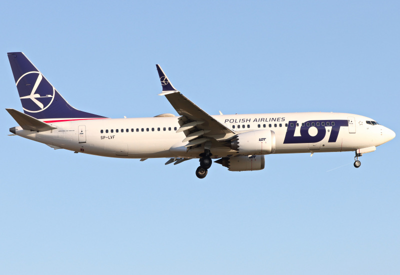 Photo of SP-LVF - LOT Polish Airlines Boeing 737 MAX 8 at LHR on AeroXplorer Aviation Database