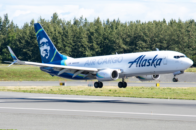 Photo of N583AS - Alaska Air Cargo Boeing 737-800 at ANC on AeroXplorer Aviation Database