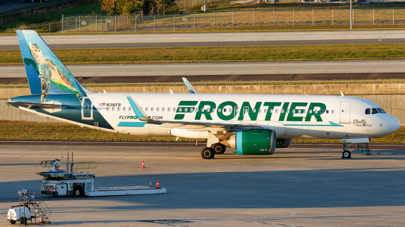Photo of N316FR - Frontier Airlines Airbus A320NEO at TPA on AeroXplorer Aviation Database