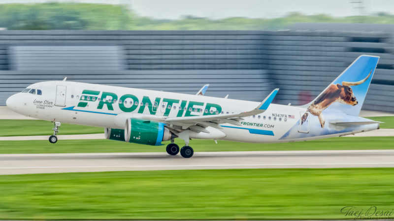Photo of N347FR - Frontier Airlines Airbus A320NEO at MKE on AeroXplorer Aviation Database