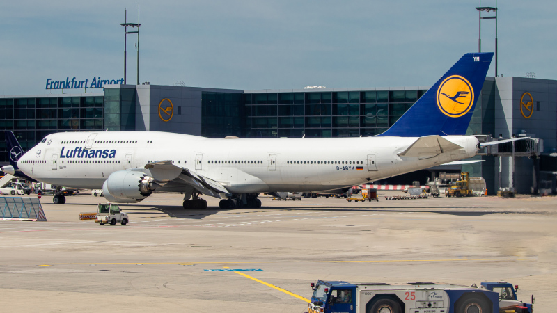 Photo of D-ABYM - Lufthansa Boeing 747-8i at FRA on AeroXplorer Aviation Database