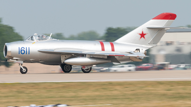 Photo of NX217SH - PRIVATE Mikoyan-Gurevich MiG-17 at OSH on AeroXplorer Aviation Database
