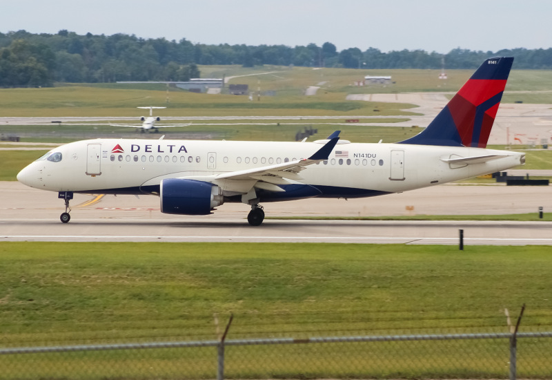 Photo of N141DU - Delta Airlines Airbus A220-100 at CVG on AeroXplorer Aviation Database