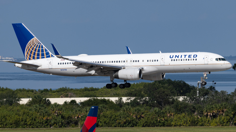 Photo of N13110 - United Airlines Boeing 757-200 at TPA on AeroXplorer Aviation Database