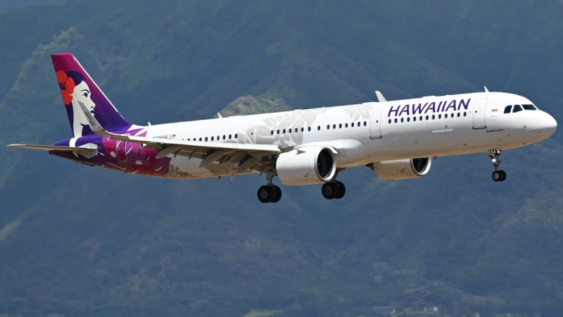 Photo of N216HA - Hawaiian Airlines Airbus A321NEO at OGG on AeroXplorer Aviation Database