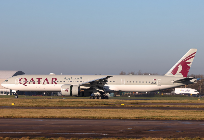 Photo of A7-BEN - Qatar Airways Boeing 777-300ER at MAN on AeroXplorer Aviation Database