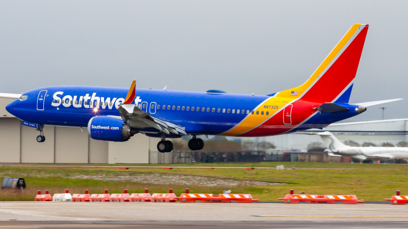 Photo of N8732S - Southwest Airlines Boeing 737 MAX 8 at HOU on AeroXplorer Aviation Database