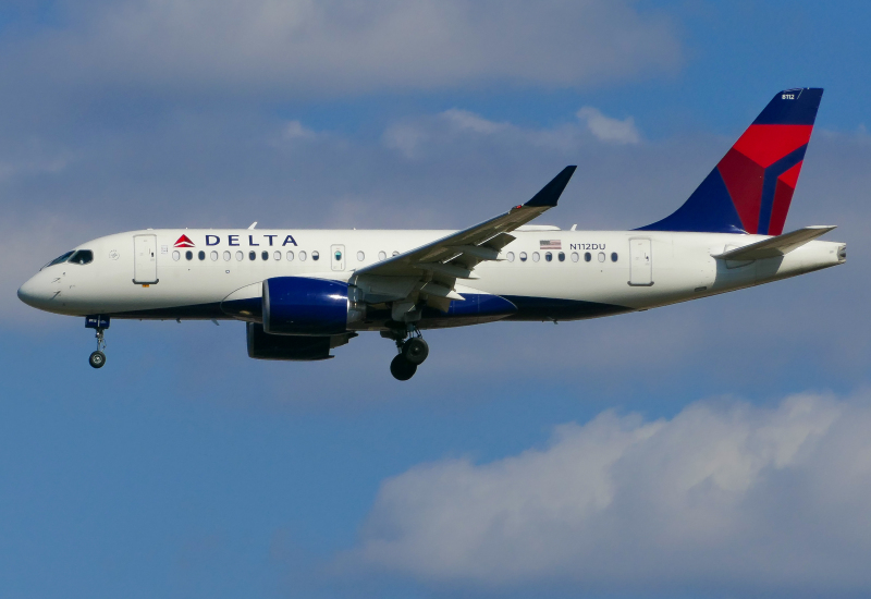 Photo of N112DU - Delta Airlines Airbus A220-100 at AUS on AeroXplorer Aviation Database