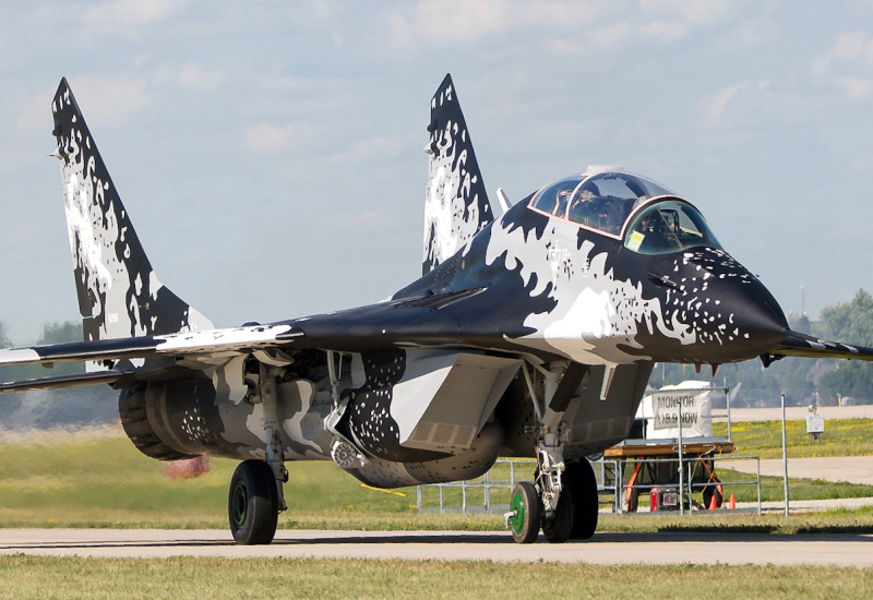 Photo of N29UB - PRIVATE Mikoyan MiG-29 at OSH on AeroXplorer Aviation Database