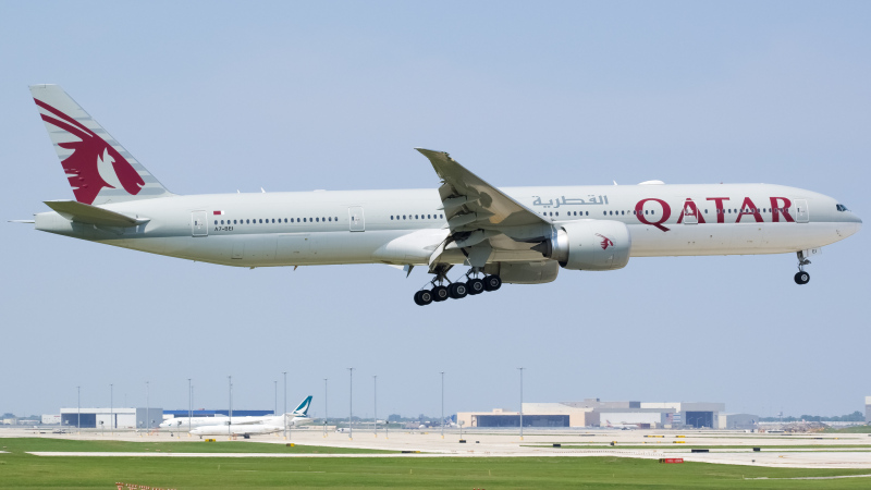 Photo of A7-BEI - Qatar Airways Boeing 777-300ER at ORD on AeroXplorer Aviation Database