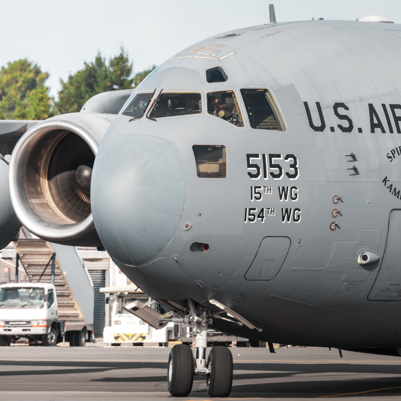 Photo of 05-5153 - USAF - United States Air Force Boeing C-17A Globemaster III at CHC on AeroXplorer Aviation Database