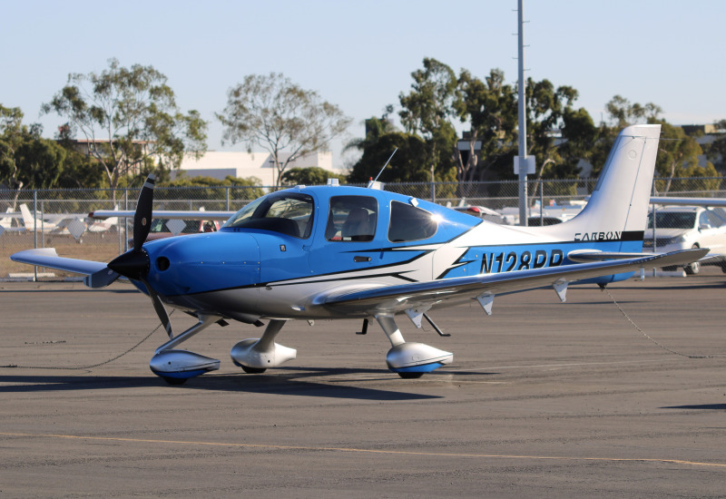 Photo of N128PP - PRIVATE Cirrus SR22T at MYF on AeroXplorer Aviation Database