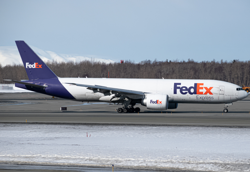 Photo of N889FD - FedEx Boeing 777-F at ANC on AeroXplorer Aviation Database
