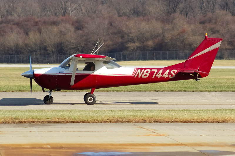 Photo of N8744S - PRIVATE  Cessna 150 at LUK on AeroXplorer Aviation Database