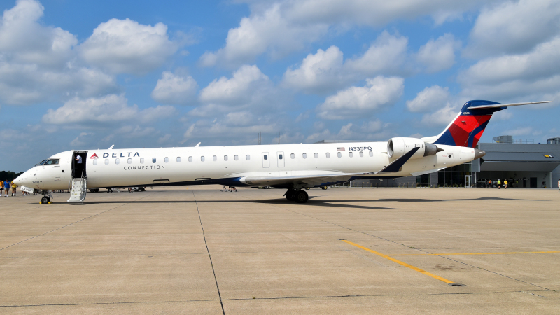 Photo of N335PQ - Delta Connection Mitsubishi CRJ-900 at BTL on AeroXplorer Aviation Database