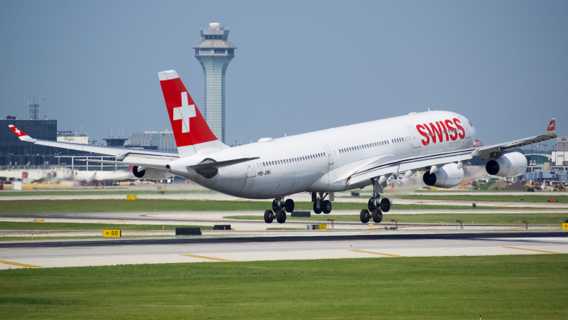 Photo of HB-JMI - Swiss International Air Lines Airbus A340-300 at ORD on AeroXplorer Aviation Database