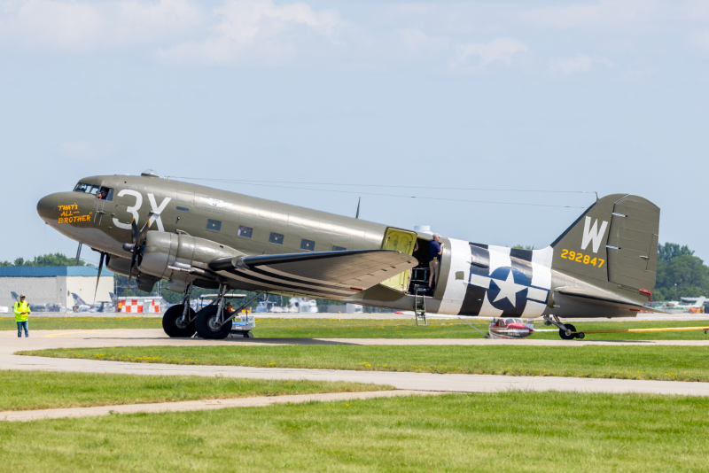 Photo of N47TB - American Airpower Heritage Flying Museum Douglas C-47 Skytrain at OSH on AeroXplorer Aviation Database